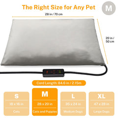 Toozey Manta Calentadora con sensor de temperatura y 7 capas de protección.