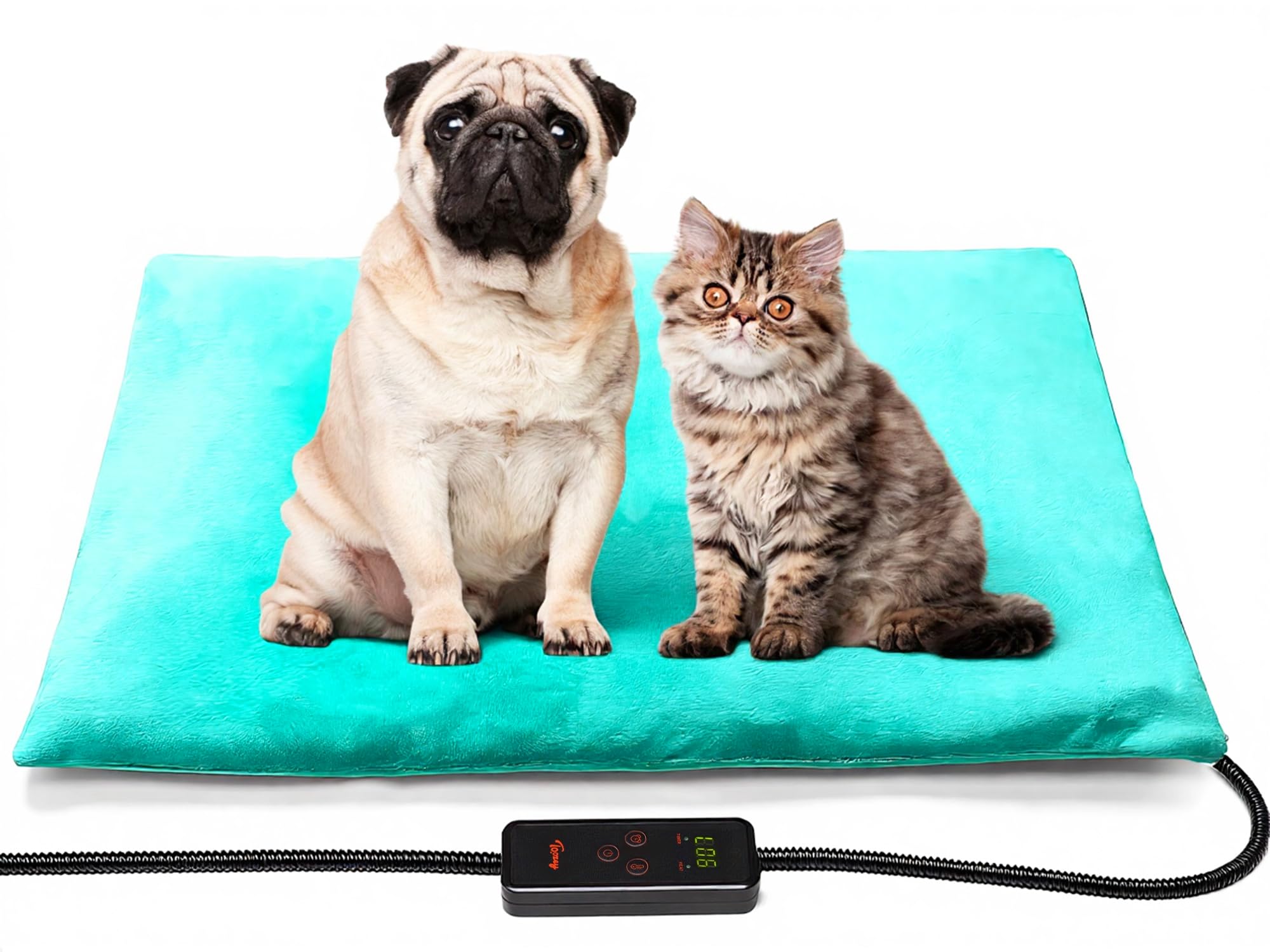 Toozey panel de control iluminado para ajuste de temperatura de mascotas