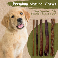 Top Dog Chews palillo bully grueso, duración prolongada para perros activos.