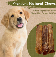 Top Dog Chews Tráquea bovina inspección manual garantiza calidad y durabilidad