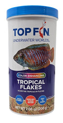 Top Fin acuario con peces iluminados por escamas tropicales de color.
