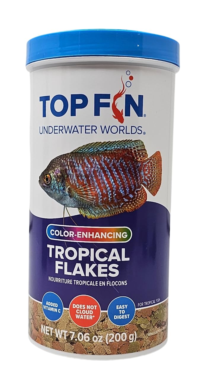 Top Fin color vibrante en escamas tropicales para realzar colores naturales de los peces.