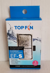 Cartucho Top Fin EF-S Element para filtración eficiente en acuarios pequeños.