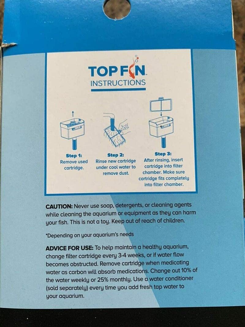 Paquete de seis cartuchos Top Fin EF-S para suministro estable de filtros.
