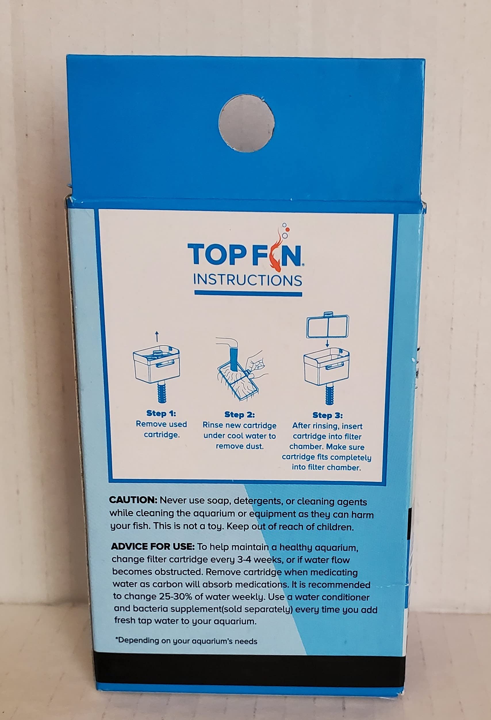 Refil BF5 BettaFlo de Top Fin para acuarios de escritorio.