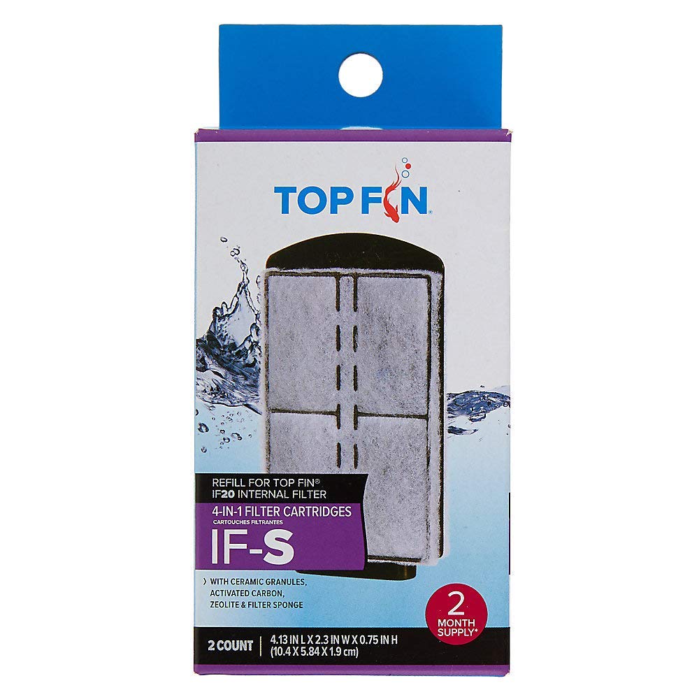 Top Fin Retreat Large IF-S, dos unidades, mejora la calidad del agua.