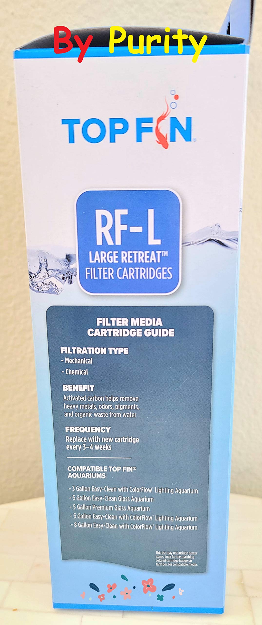 Cambio de filtro sencillo para mantenimiento del acuario.