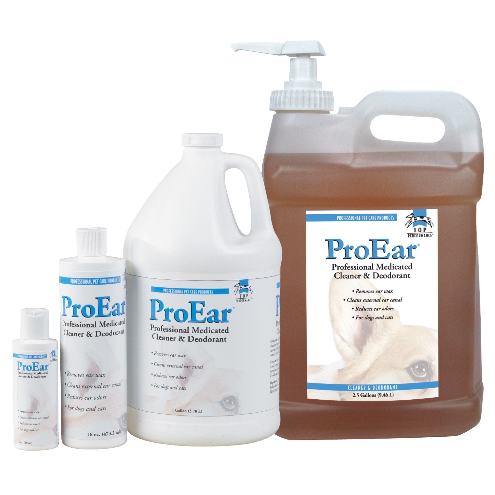 Top Performance ProEar: envase 16oz para uso semanal y después de baño