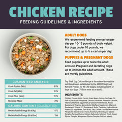Top Shelf Dog dieta equilibrada con vitaminas y minerales para soporte nutricional.