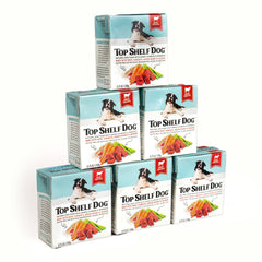 Top Shelf Dog ingredientes frescos de res y quinoa para una comida completa.