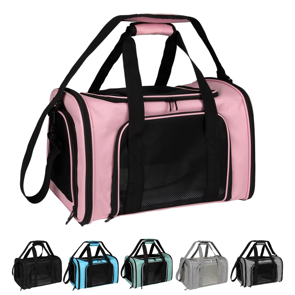 Top tasta transportín para mascotas con ventanas de aire para buena ventilación.
