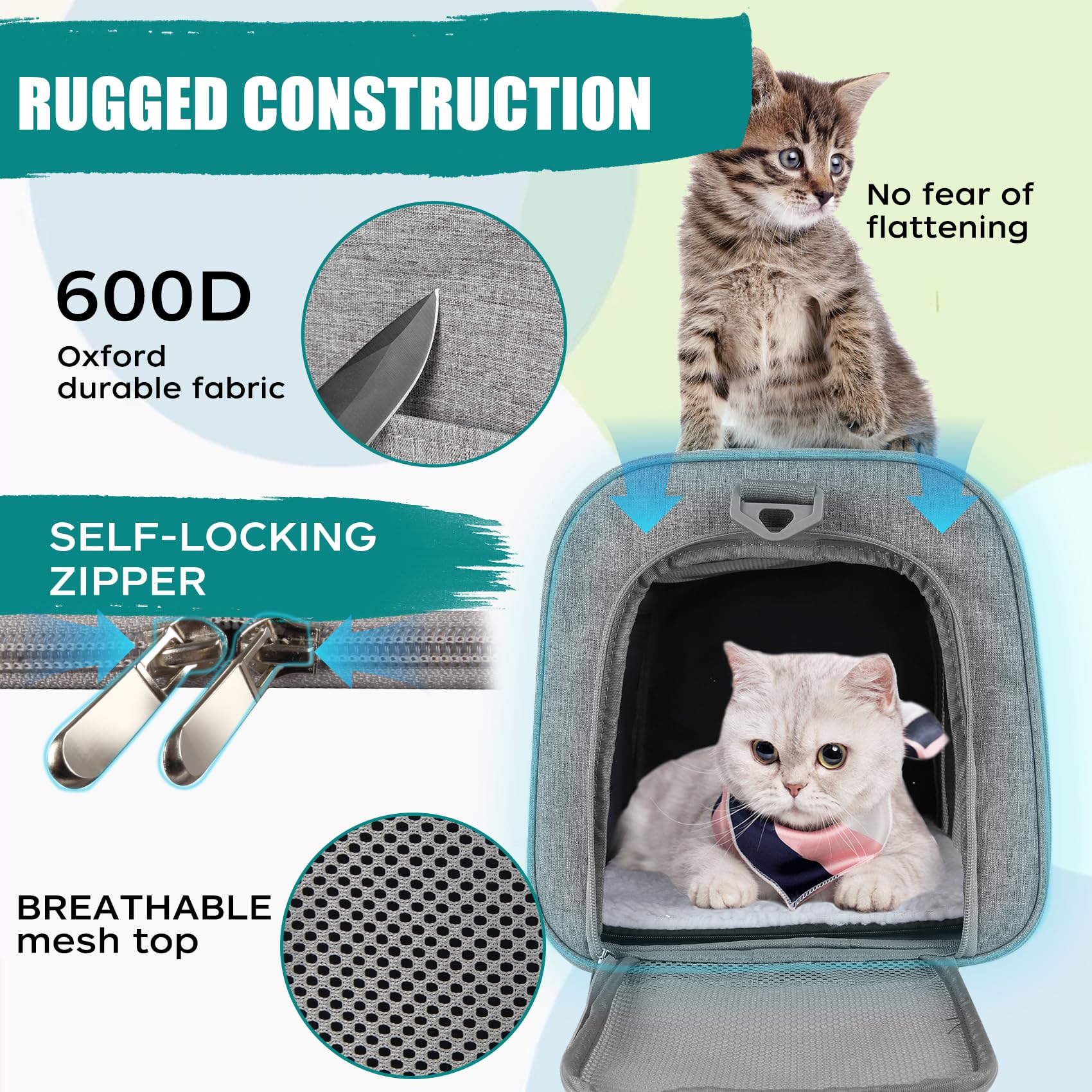 Top Tasta carrier mascotas, correa doble para transporte cómodo.
