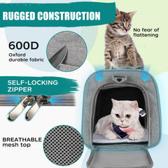 Top Tasta carrier mascotas, correa doble para transporte cómodo.