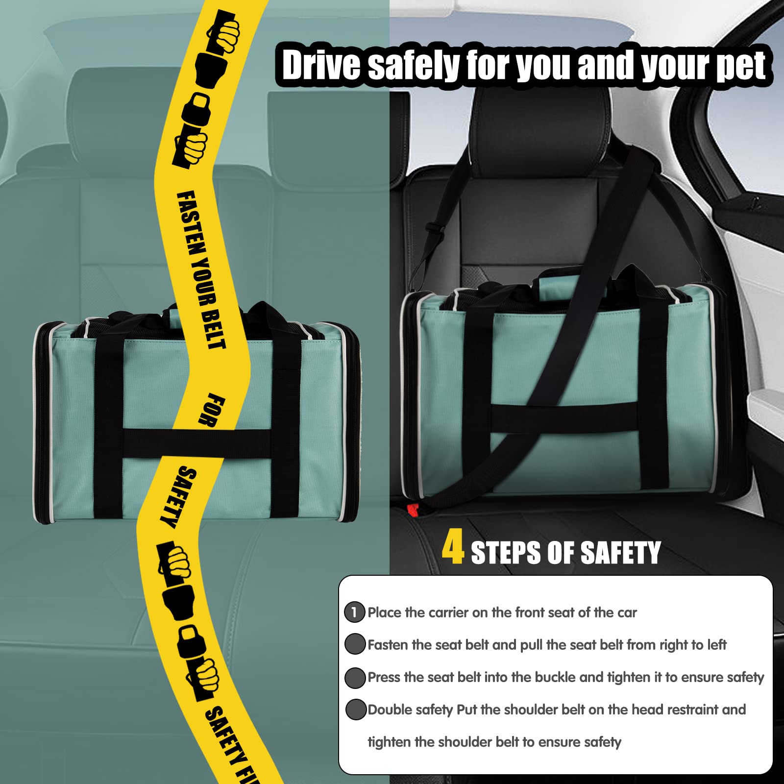 Transportín Top Tasta con cierre de metal, seguridad para mascotas.