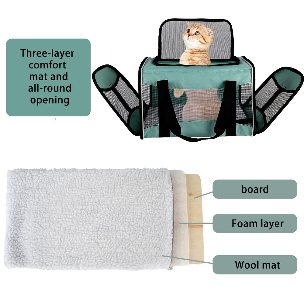 Transportín Top Tasta para gato plegable, fácil de guardar durante el viaje.