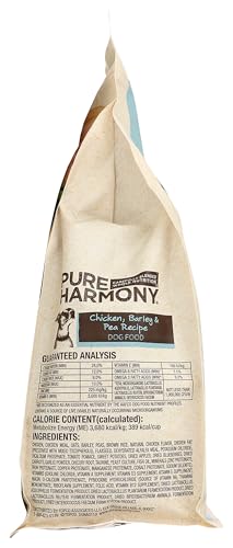 Topco Associates Pure Harmony, ingredientes-naturales, fuente de proteína y fibra para perros.