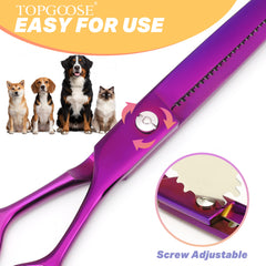 TOPGOOSE tijeras-despunte-perros-muffler silencioso para grooming tranquilo