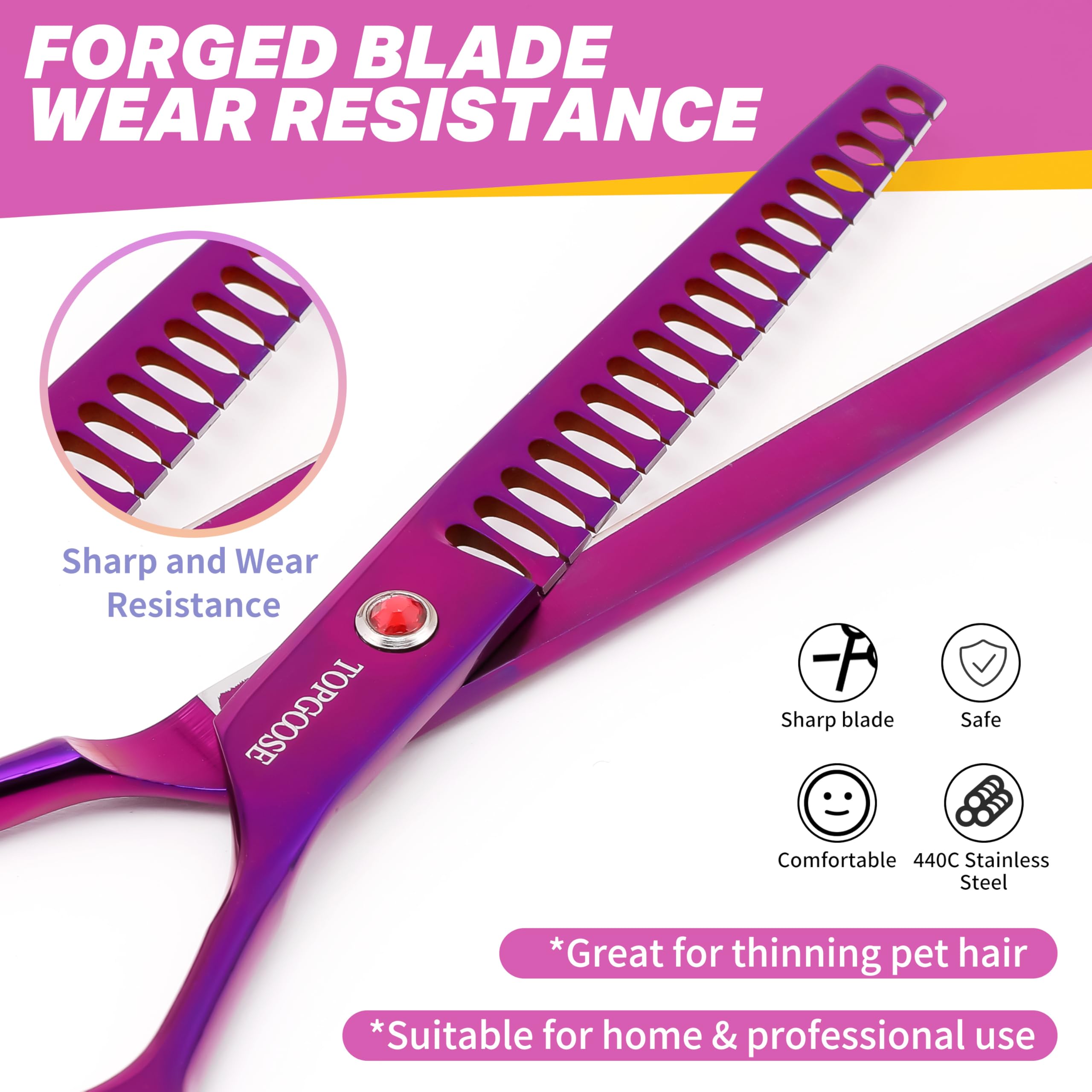 TOPGOOSE Tornillo ajustable para adaptar el grosor del pelo y personalizar el corte