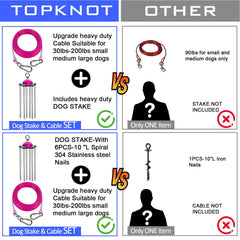 TOPKNOT cable de acero inoxidable 5 mm, duradero