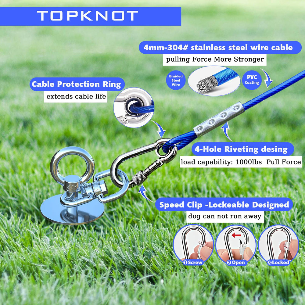 TOPKNOT conjunto completo y portátil para uso en exteriores.