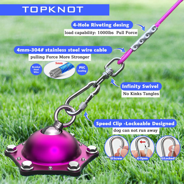 TOPKNOT instalación exterior fácil, listo para usar
