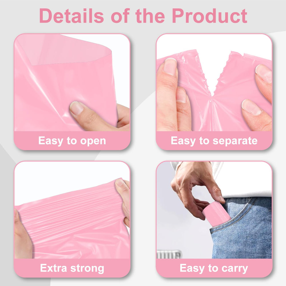 Toplive bolsas antiolor para excrementos en color rosa, uso diario seguro.
