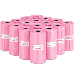 Toplive bolsas para caca de perro rosa y duraderas para paseos al aire libre.