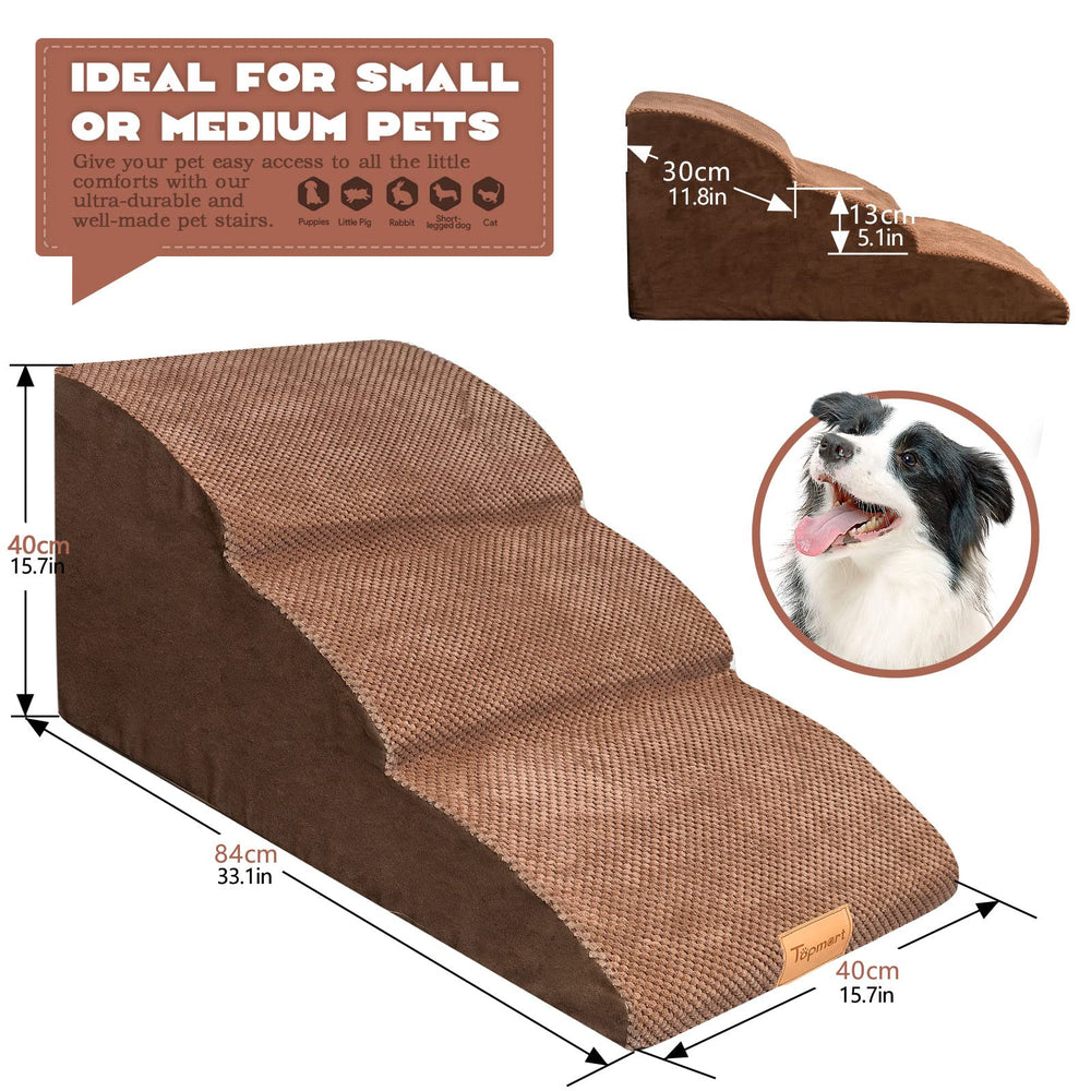 Topmart escalones para perros con espuma de alta densidad e impermeable