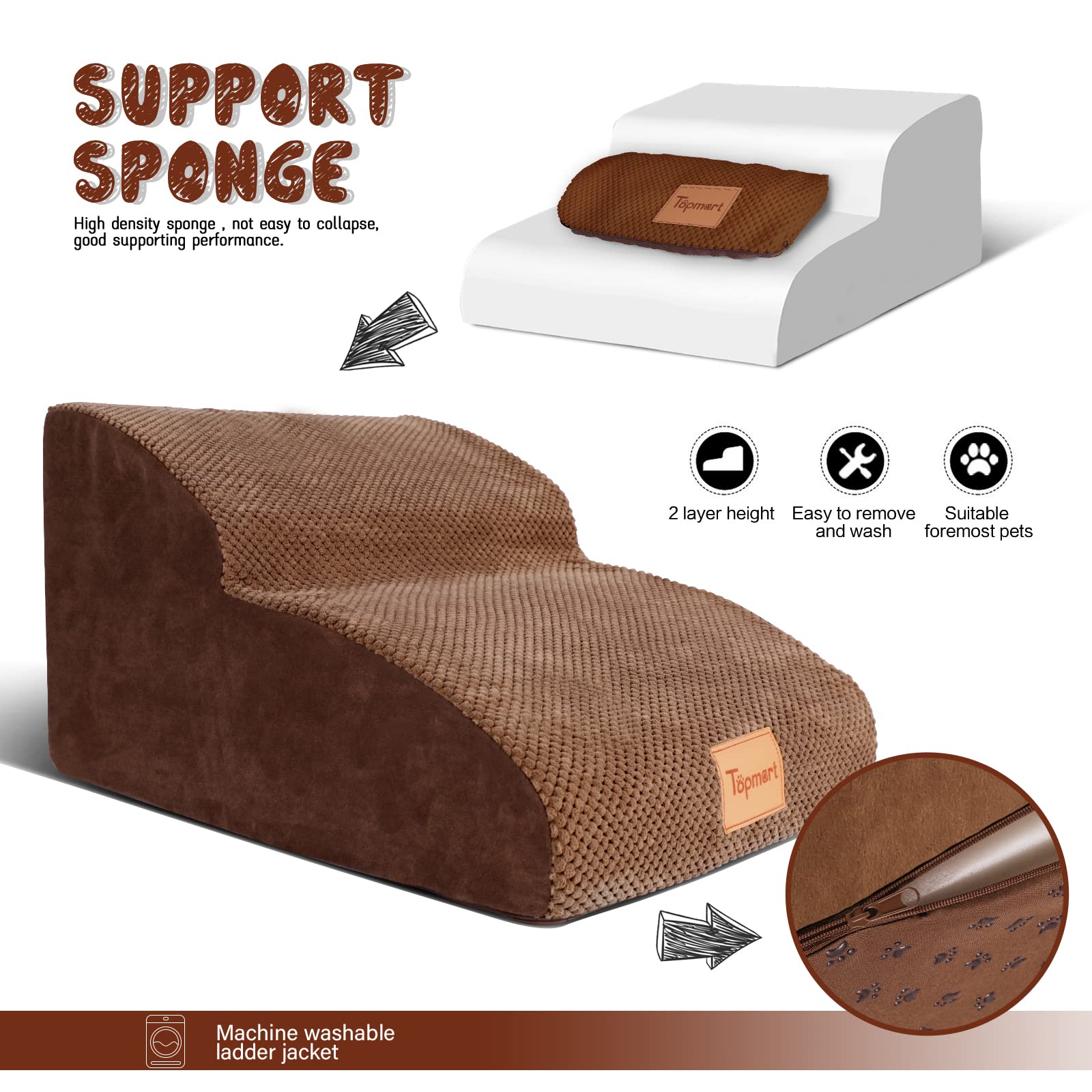 Topmart funda impermeable protege la espuma y facilita la limpieza.