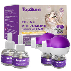 TopSum difusor de feromonas para gatos 2pack, crea ambiente calmado