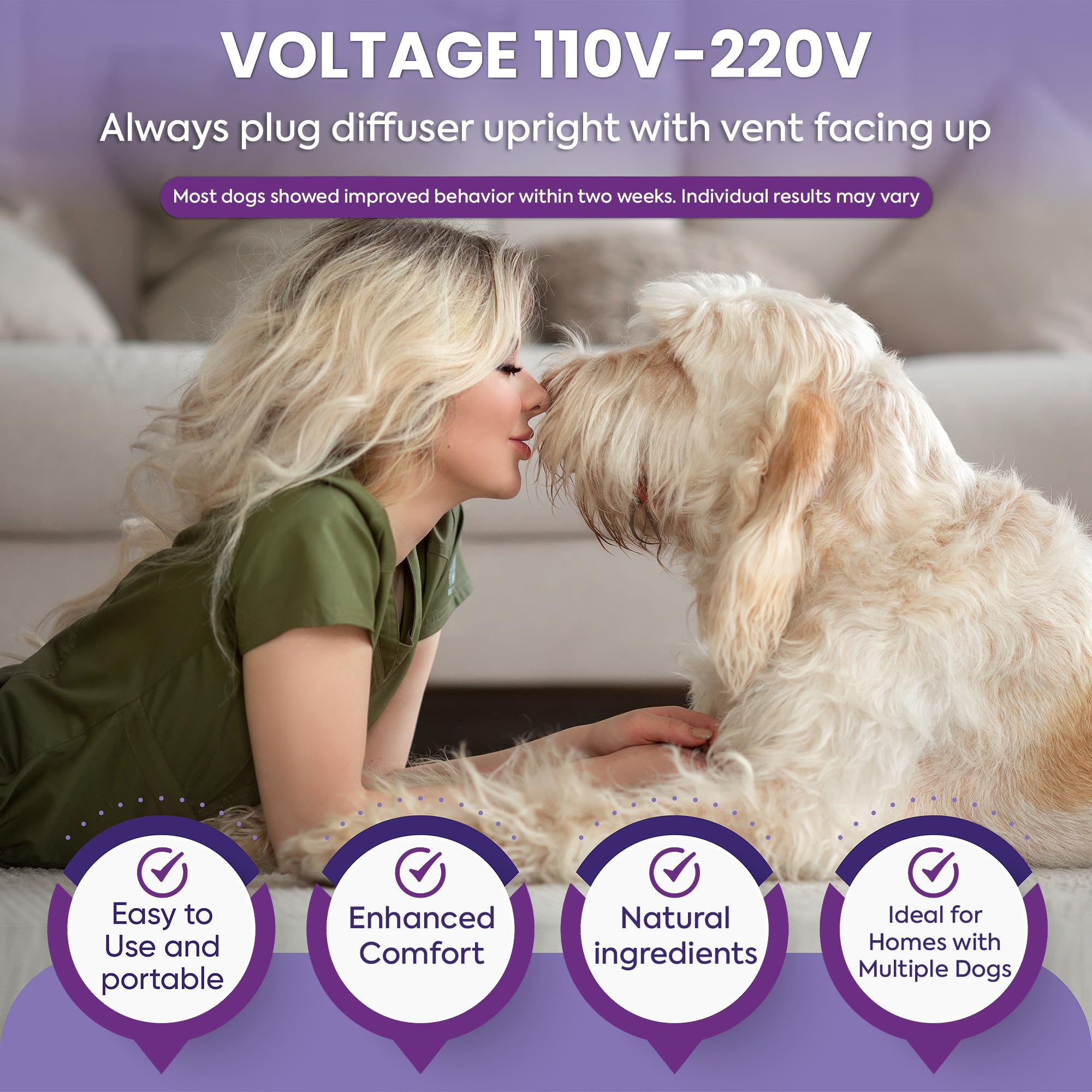 TopSum difusor perro instalación fácil plug-in sencillo