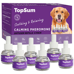 TopSum recambios difusor perros calma 6unidades purpura, ideal para tranquilidad en casa.
