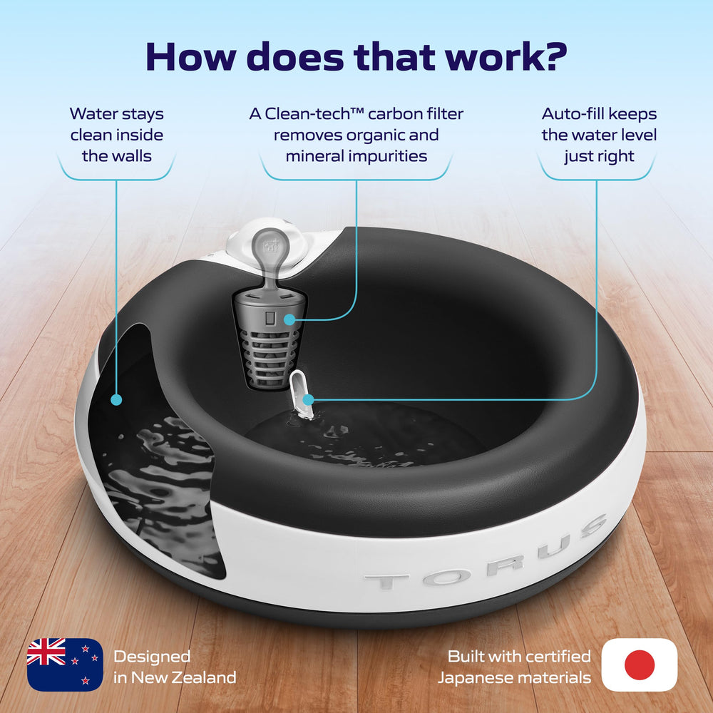 Torus Pet Dispensador automático, funcionamiento silencioso para uso diario