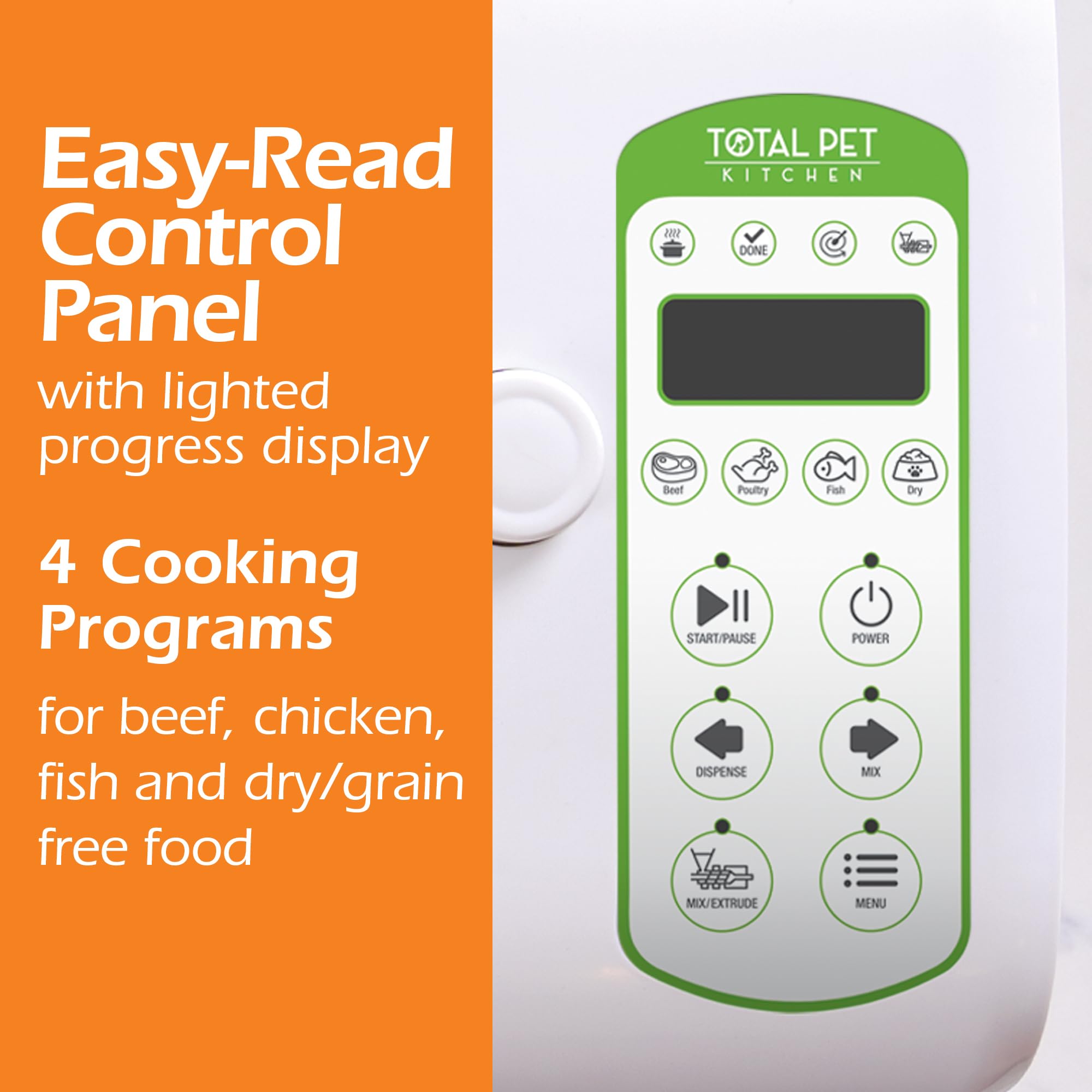 Total Pet Kitchen ofrece dispensación automática tras la cocción.