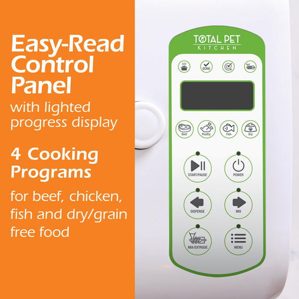 Total Pet Kitchen ofrece dispensación automática tras la cocción.