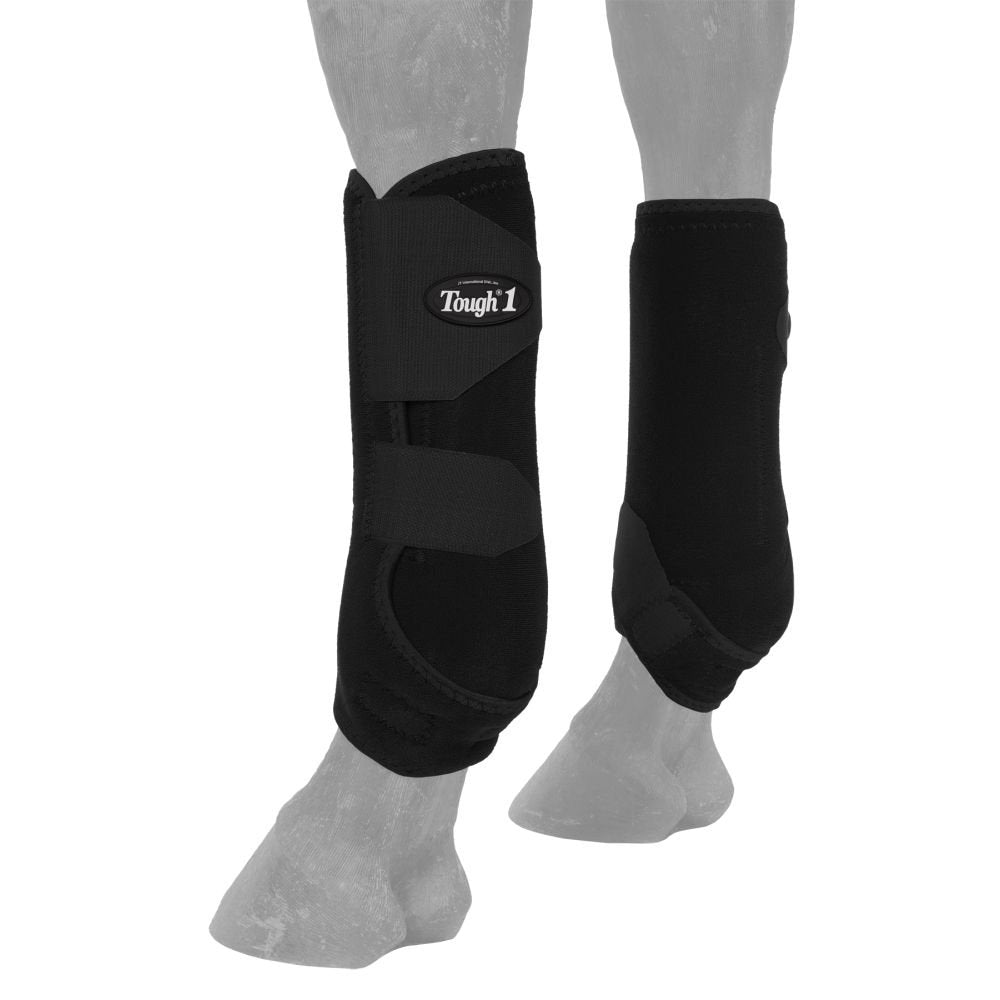 Botas Tough-1 Extreme ventadas frontales, vista lateral, protegen contra agua y barro.