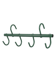 Tough 1 percha para aparejos con cuatro puntas en verde caza, práctico para colgar en establo