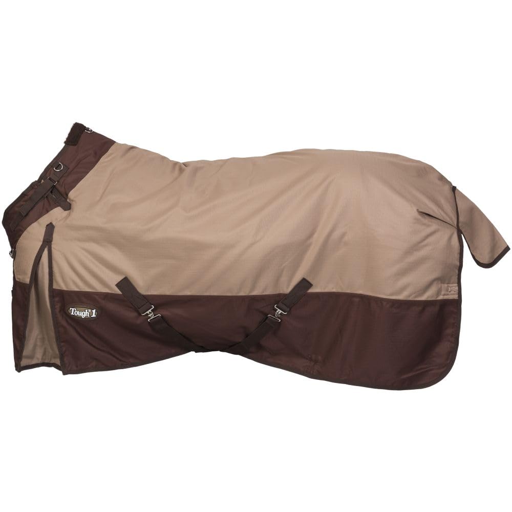 Tough1 Snuggit Turnout 300g en color arena, protección y ajuste cómodo para caballos en clima frío.