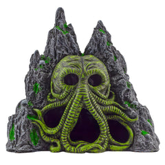 Toy Vault Cthulhu Monster, estatua para acuario con caverna que realza la temática