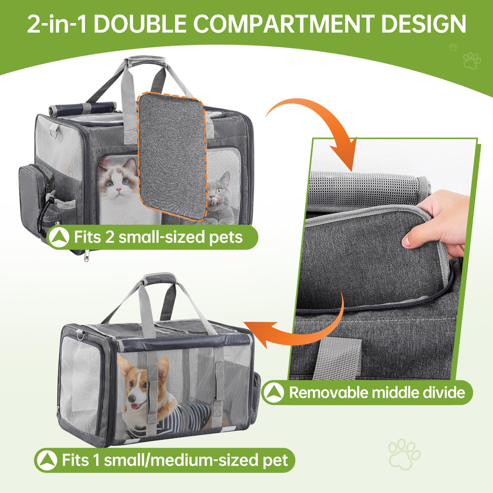 TOYSBOOM divisor desmontable para dos gatos facilita modo dúo o solo