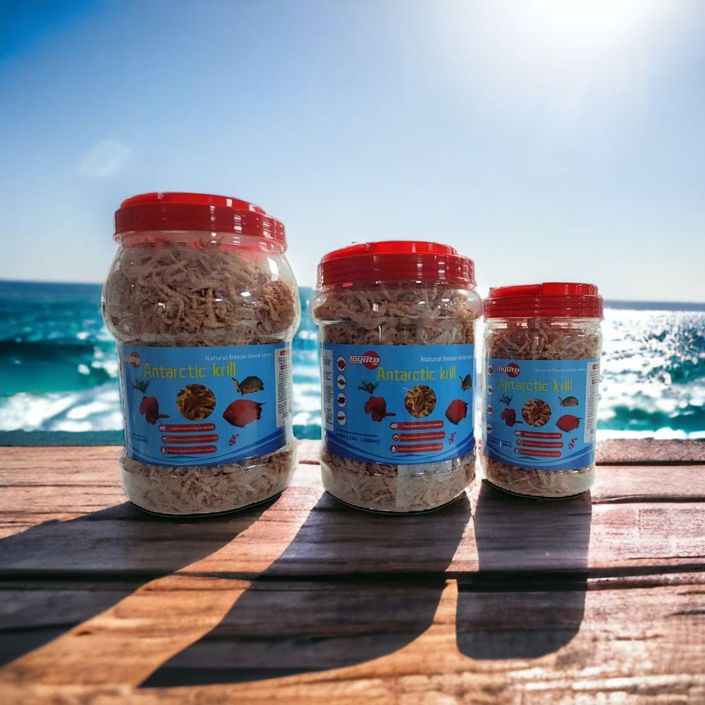 Toyuto krill flotante para acuario, ideal para peces activos