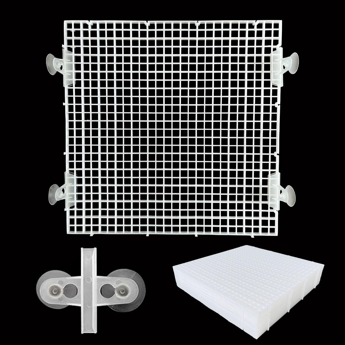 Divisor de acuario TQDXZA con panel rectangular, facilita crear zonas separadas.