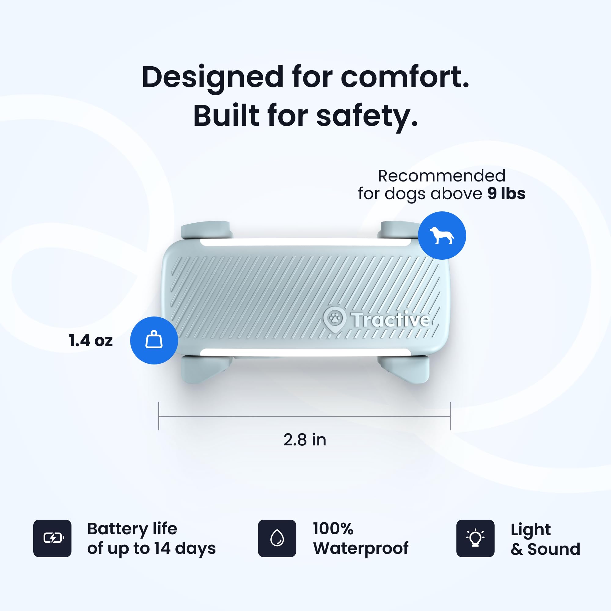 Tractive diseño ligero e impermeable para uso cotidiano al aire libre