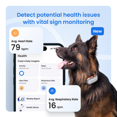 Tractive XL monitor de salud para perro, signos vitales y actividad.