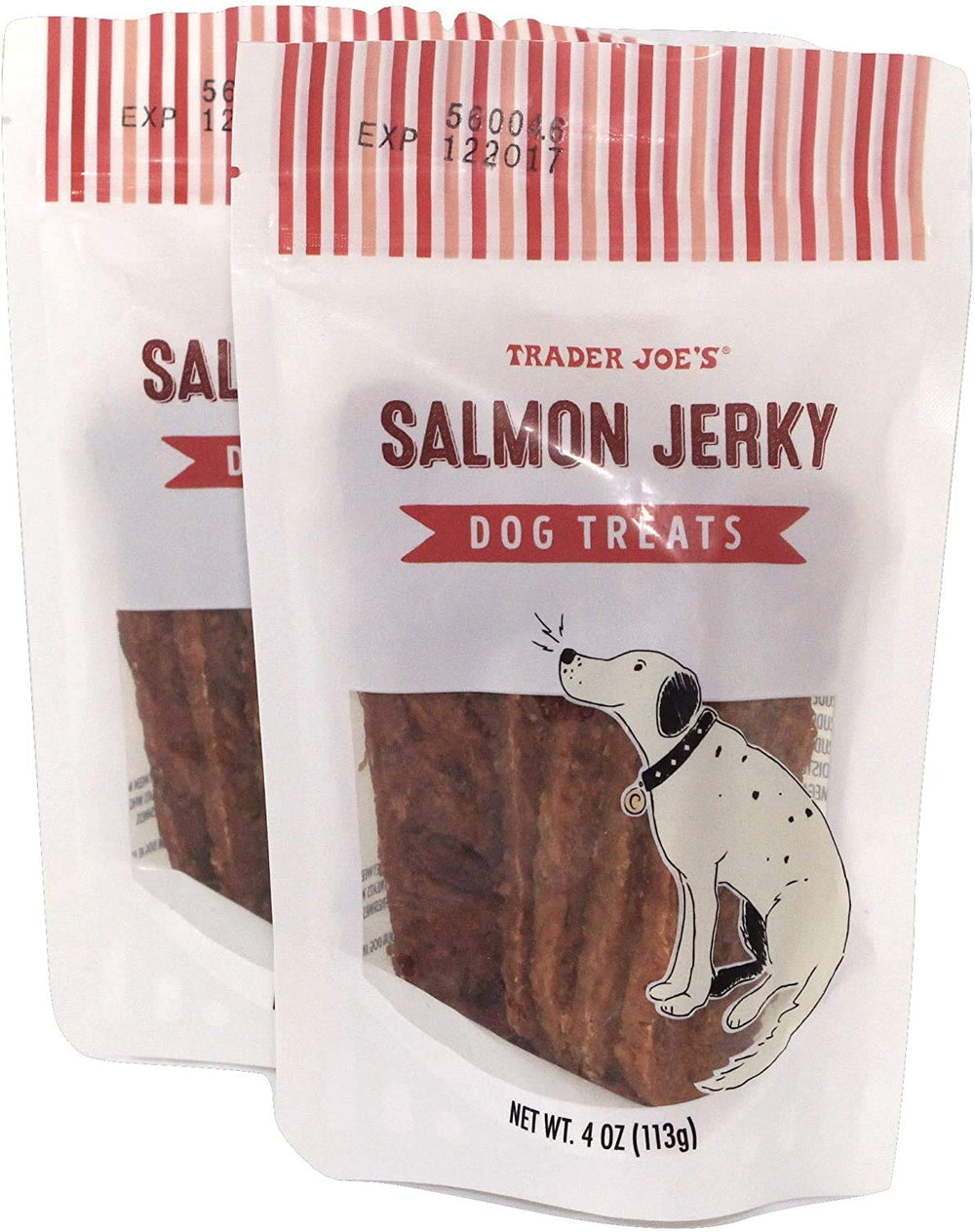 Trader Joe's salmón deshidratado para perros, snack ahumado ideal como premio durante el entrenamiento