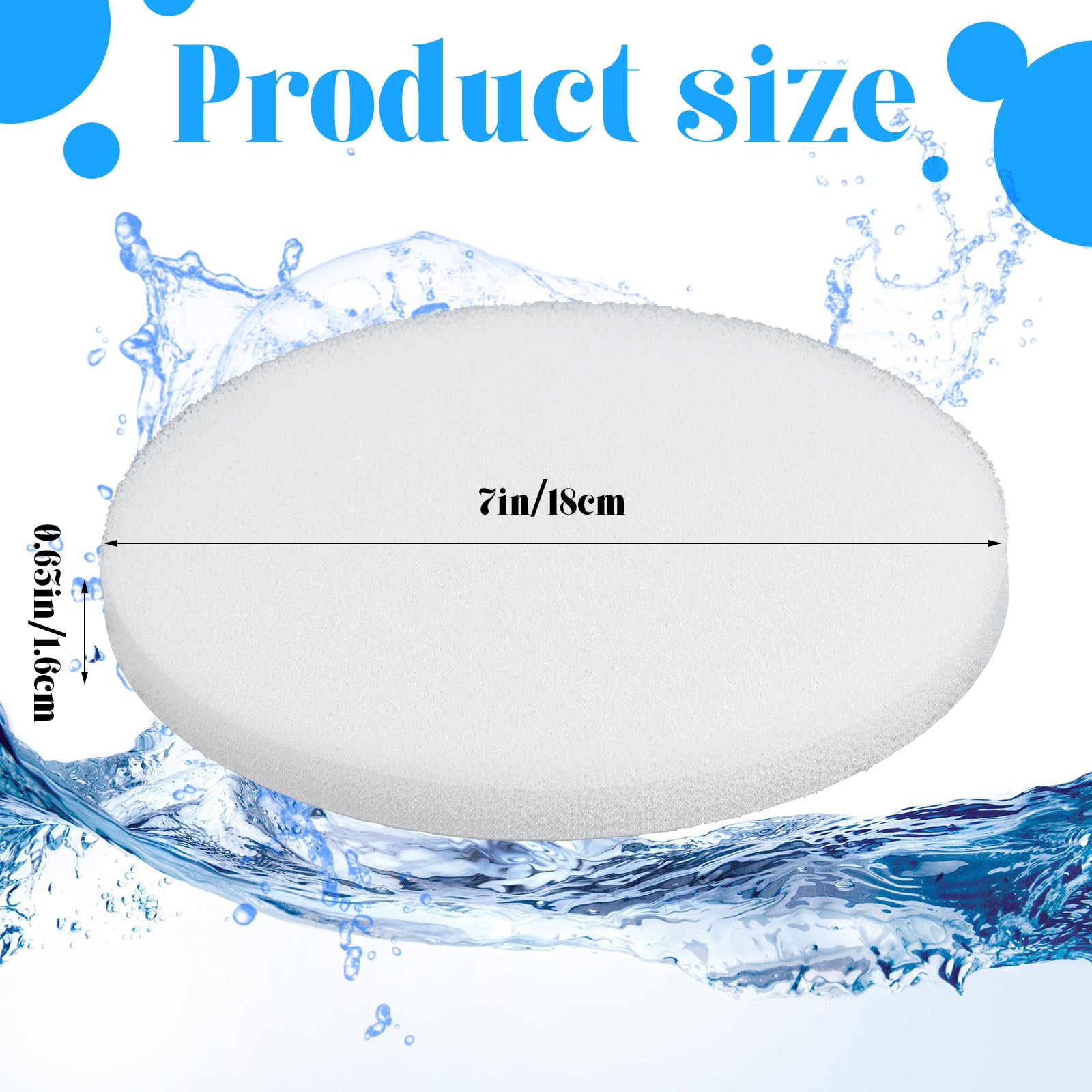 Almohadilla fina de filtrado Tranqun para eliminar partículas pequeñas en el agua.