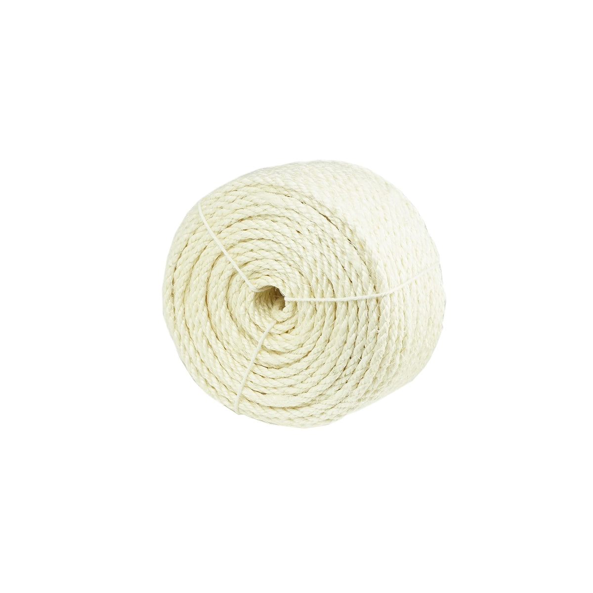 Treasborn cuerda sisal blanca 1/4 pulgada para rascador de gato, mayor durabilidad