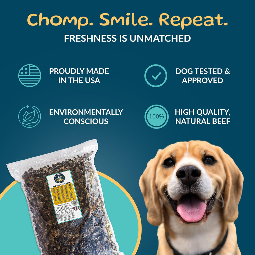 TREATOPIA bocaditos crujientes de pulmón para perros: apoyo al entrenamiento.