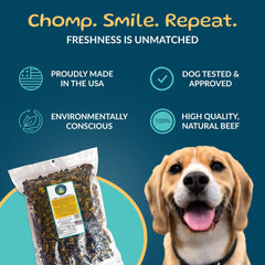 TREATOPIA Pulmón de res: proteína alta para snacks energéticos