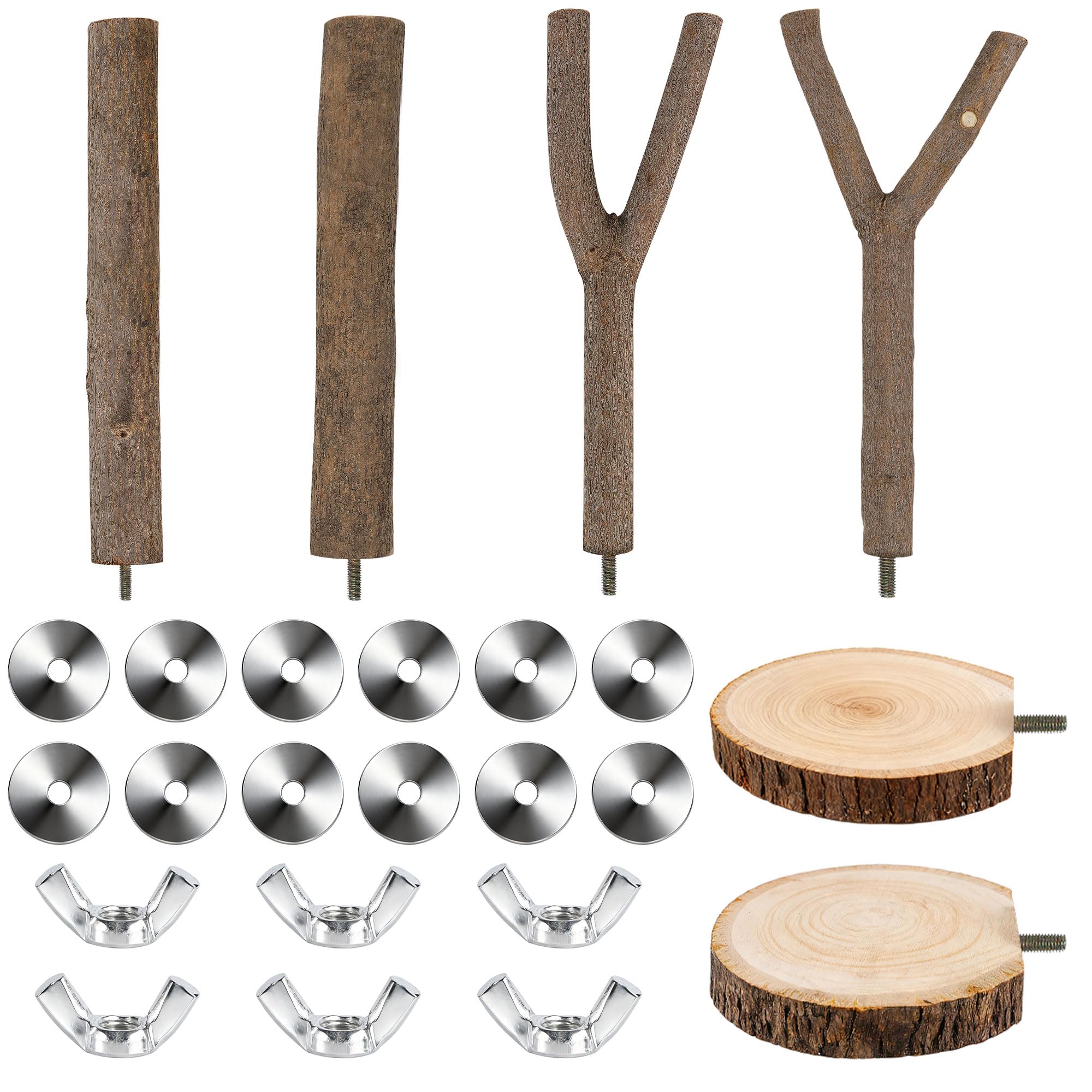 Treewoll percha bifurcada para aves, fomenta exploración segura y juego.
